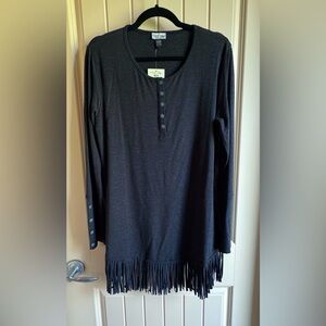 Tasha Polizzi NWT Sweater Dress with Fringe